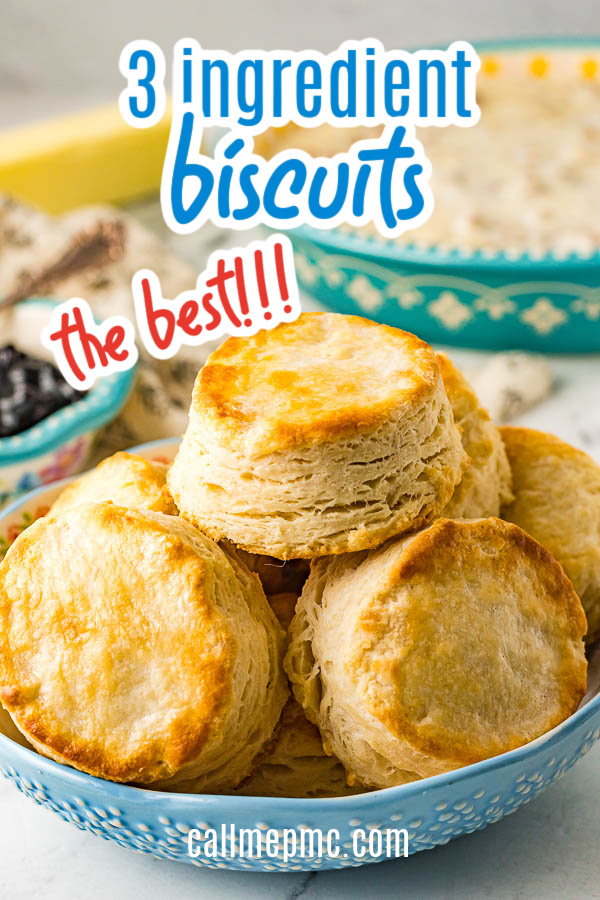 3 Ingredient Flaky Buttermilk Biscuits