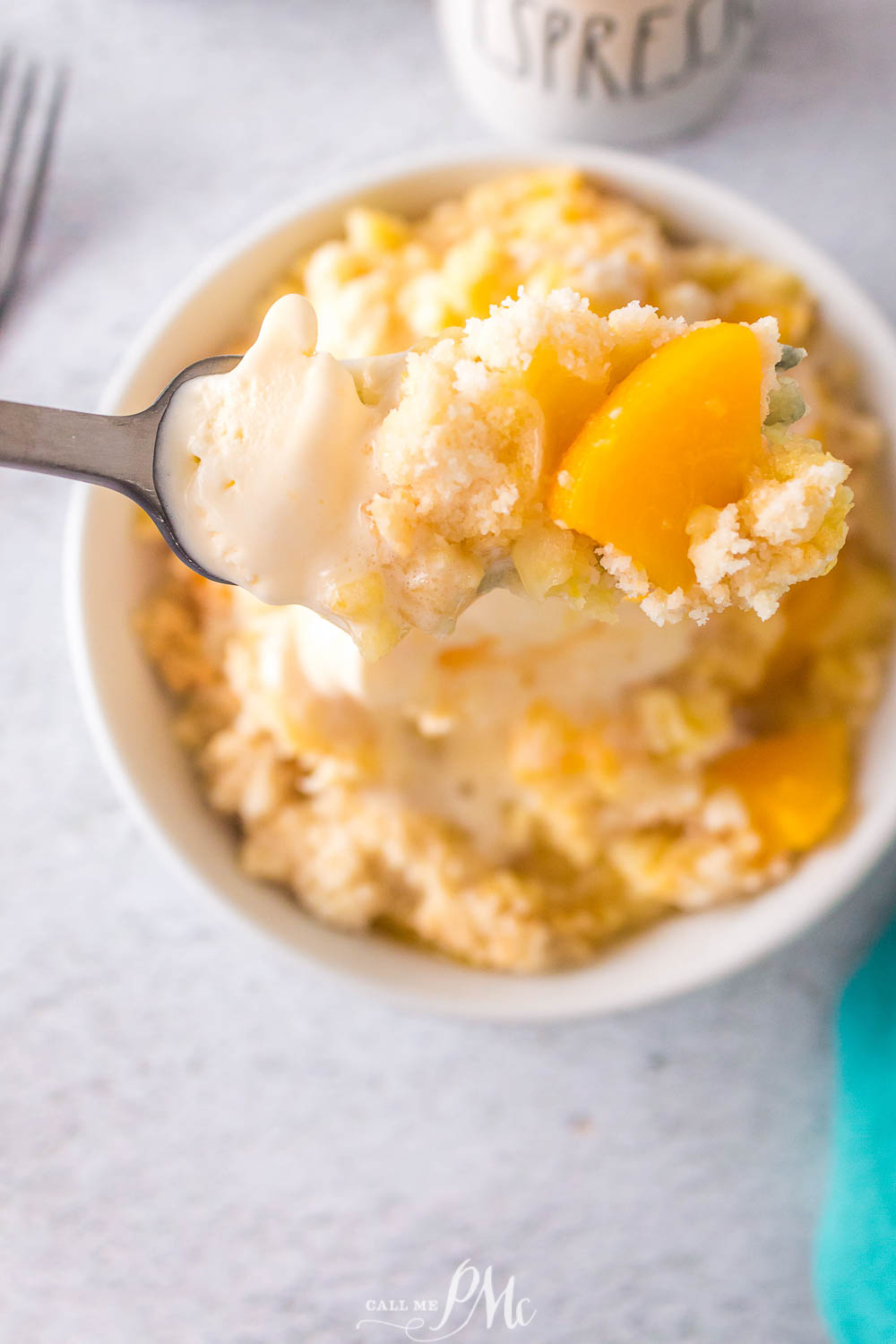 1 Cup Peach Cobbler (Canned Peaches & Self-rising Flour)