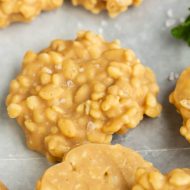 PEANUT BUTTER RICE KRISPIE COOKIES