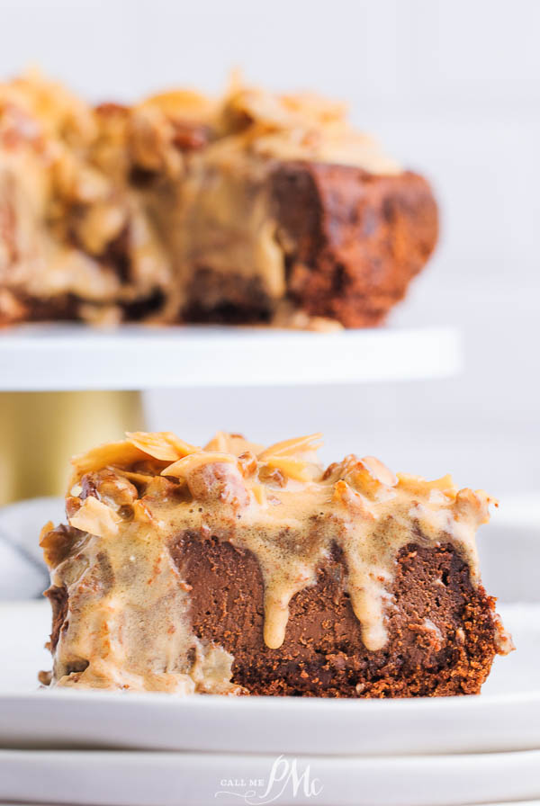 Dark Chocolate Bourbon Pecan Pie Cheesecake