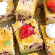 FRESH STRAWBERRY SHEET CAKE