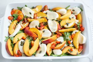 Peach Tomato Caprese Salad 