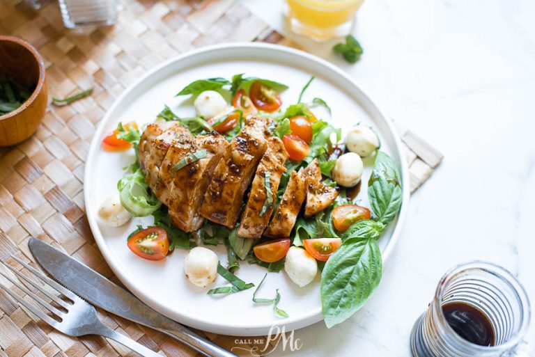 EASY BALSAMIC CHICKEN CAPRESE SALAD RECIPE