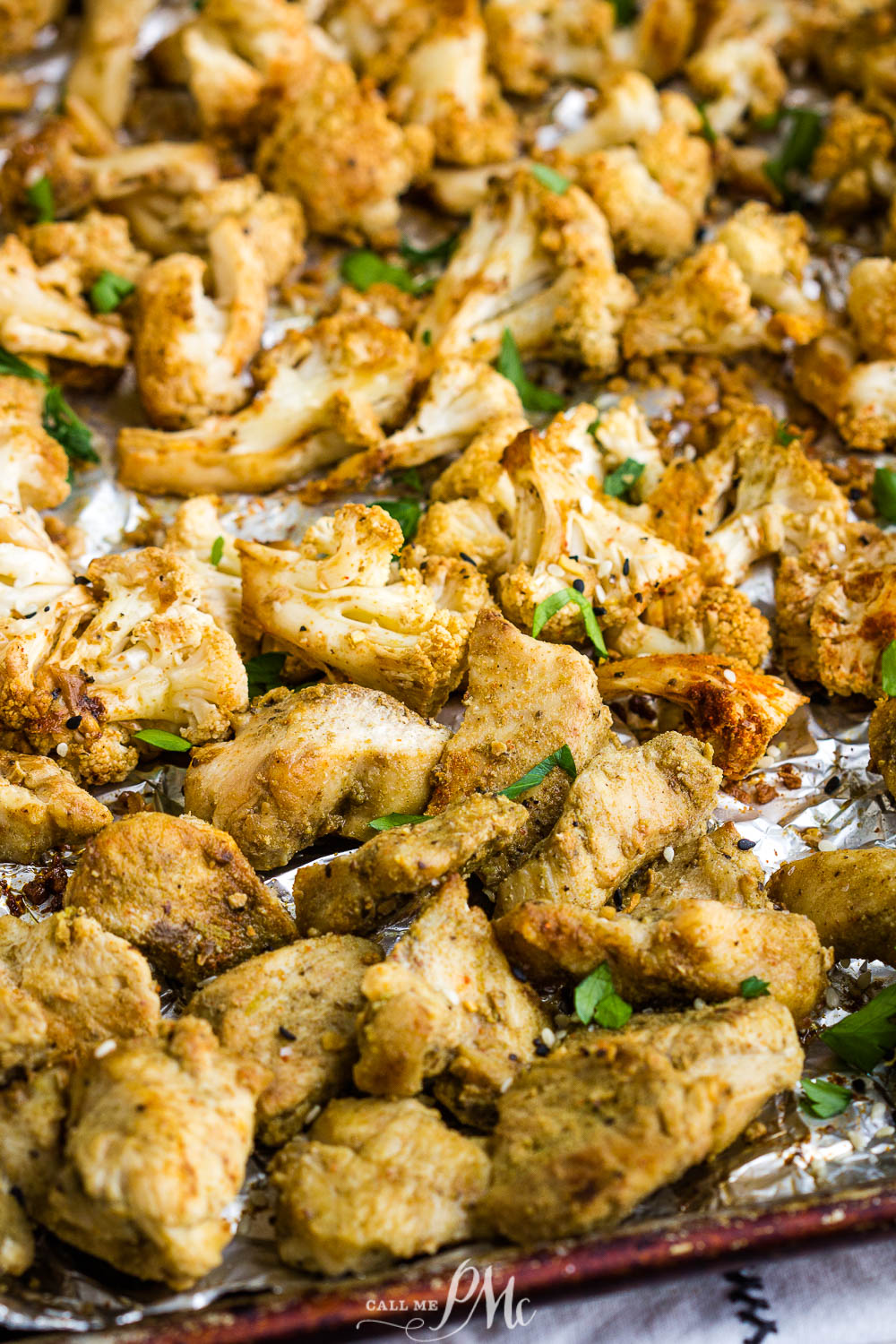 Chicken Cauliflower sheet pan