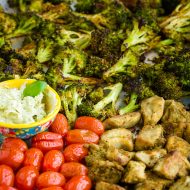 SHEET PAN CRISPY ROASTED BLACKENED CHICKEN & BROCCOLI