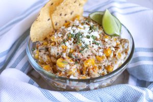 SPICY CHARRED STREET CORN {ELOTE} DIP