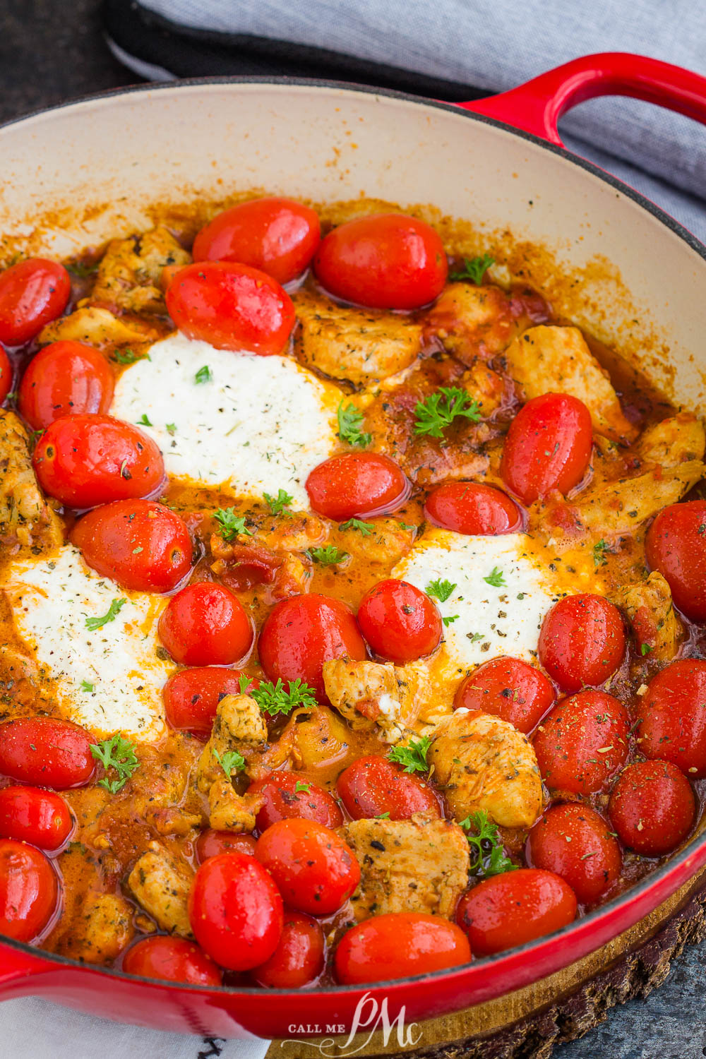 Burst Tomato Burrata Chicken