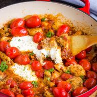 BURST TOMATO BURRATA CHICKEN