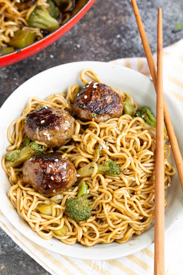 MONGOLIAN MEATBALLS RAMEN RECIPE