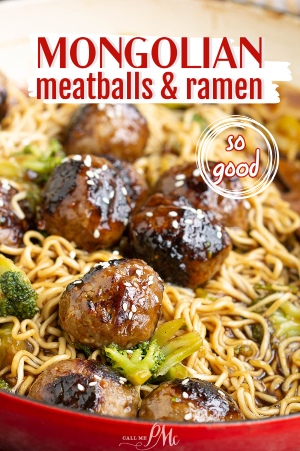 Mongolian Meatballs Ramen recipe