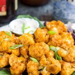 Sweet, spicy, and crispy, Nashville Hot Cauliflower Bites are a healthy alternative to traditional Nashville hot chicken and wings with none of the guilt! This recipe is easy to make and insanely delicious! They are a crispy, savory, healthy bite-sized snack, appetizer, or side.