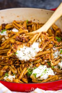 SUN-DRIED TOMATO BURRATA PASTA