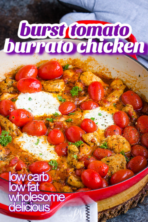 burst tomato burrato chicken