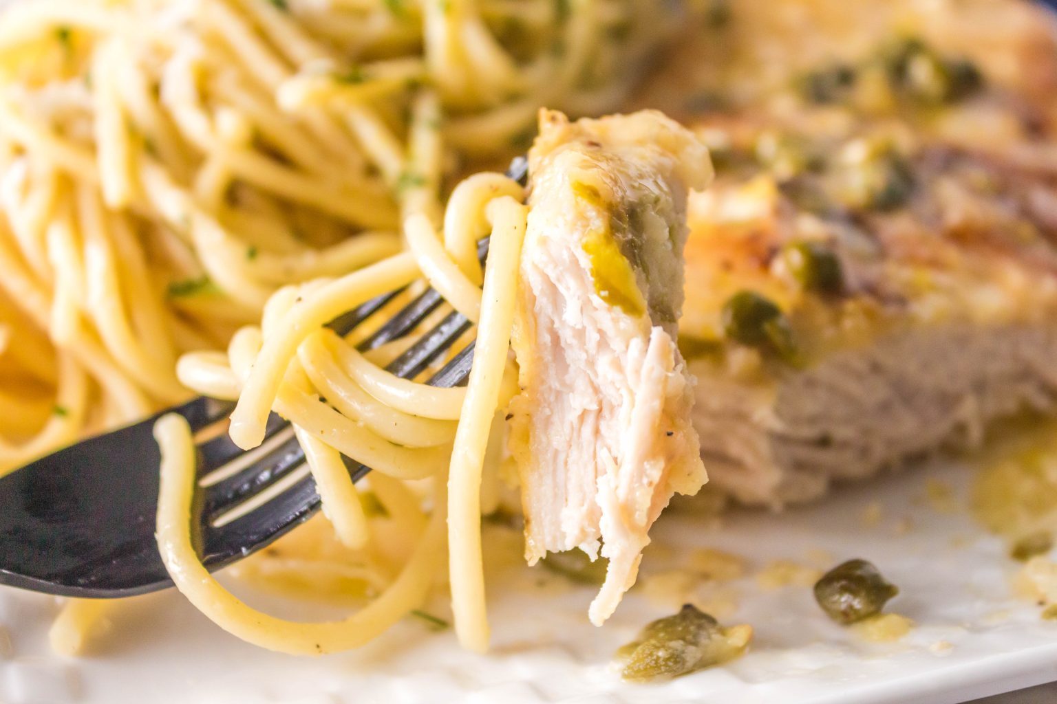 BEST LEMON CHICKEN PICCATA PASTA
