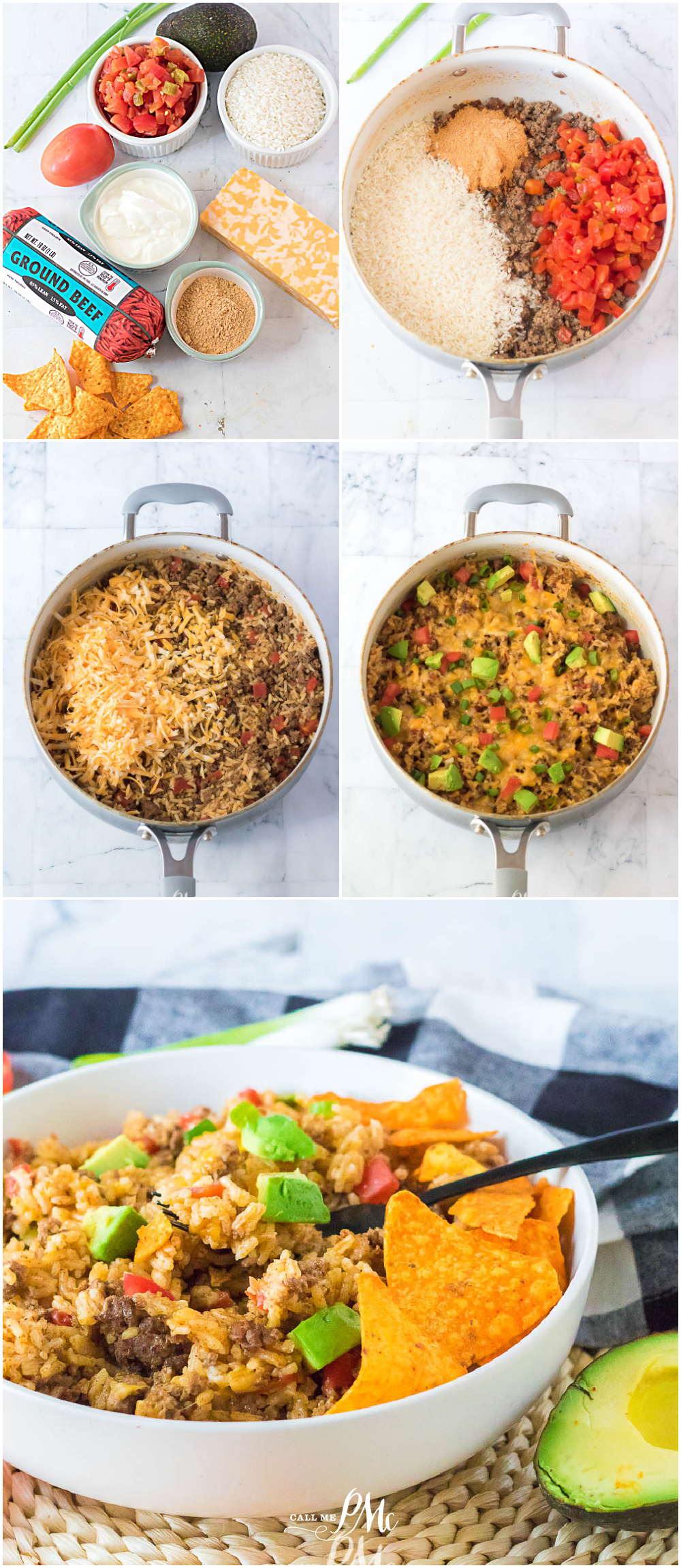 One Pan Fajita Rice Casserole