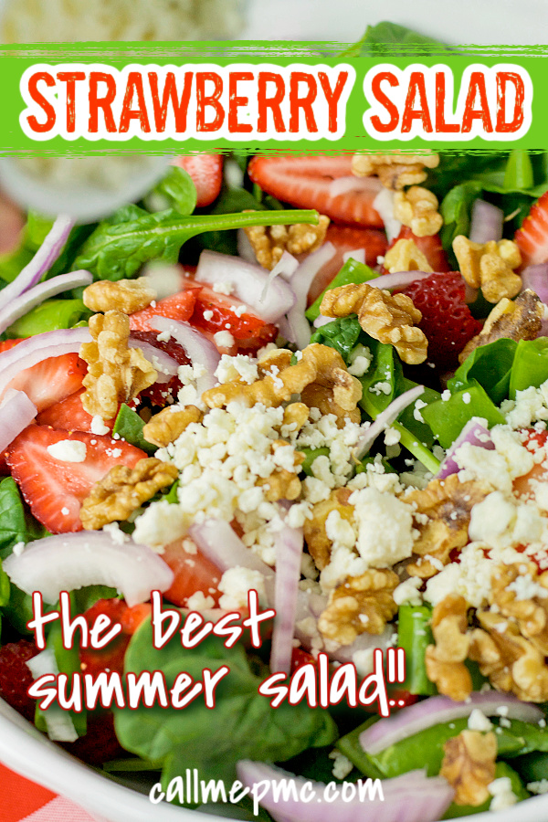 Strawberry Feta Salad with Creamy Poppy Seed Dressing