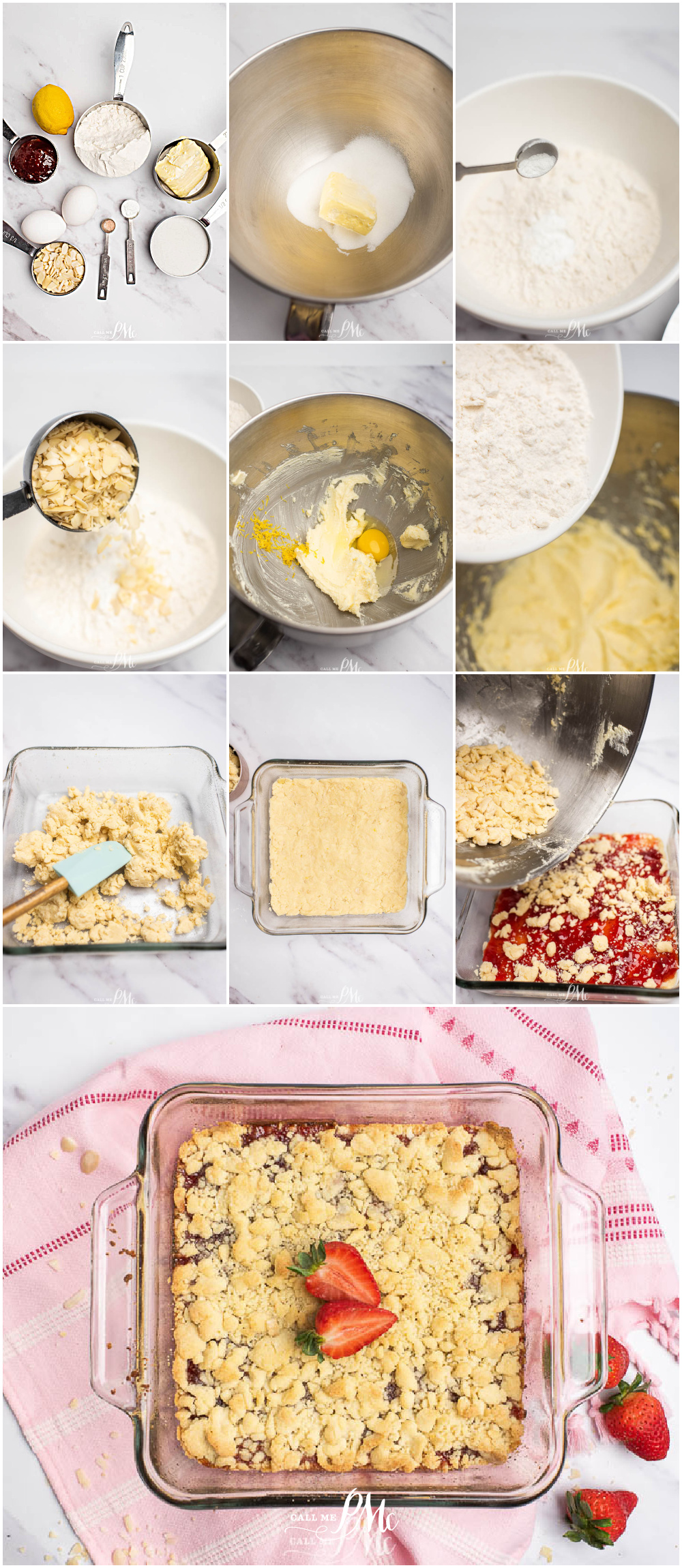 Strawberry Streusel Bars by Call Me PMc Strawberry Streusel Bars