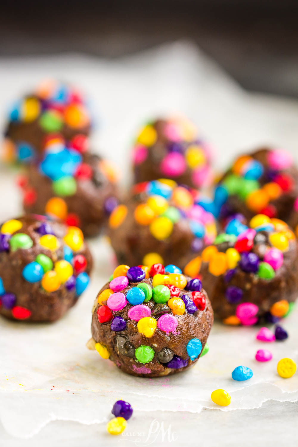 5 Minute Cosmic Brownie Protein Bites by Call Me PMc snack