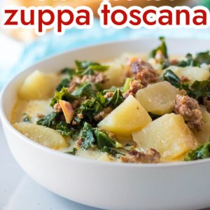 Slow Cooker Zuppa Toscana, easy sausage kale potato soup recipe that's better than Olive Garden. Nutritious, healthy, delicious.