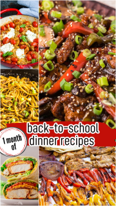 20 A+ BACK TO SCHOOL DINNER RECIPES