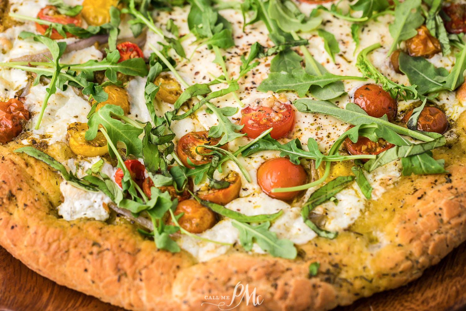 flatbread with pesto