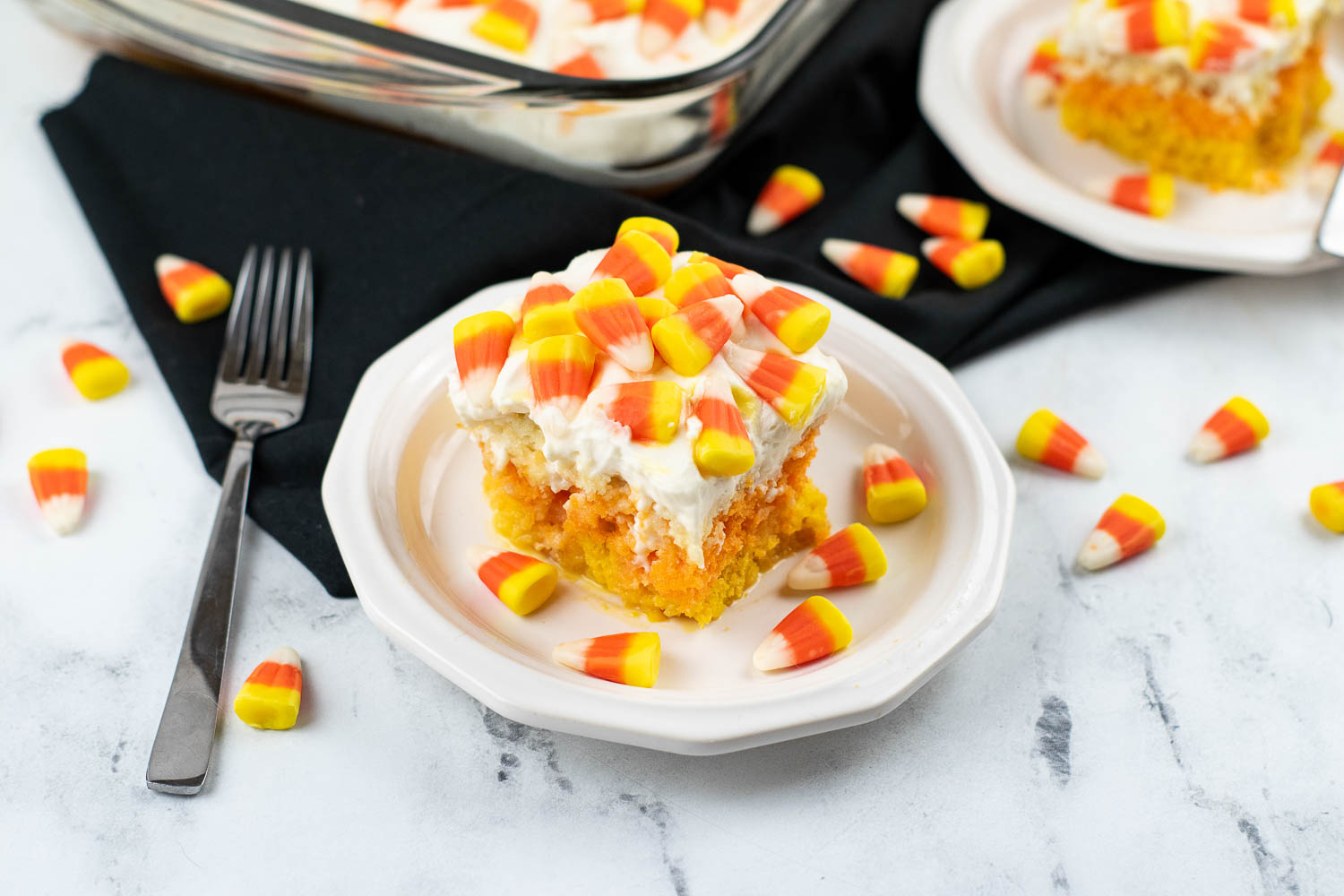 cake Candy Corn Poke Cake