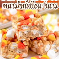 CANDY CORN MARSHMALLOW BARS