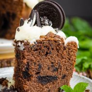 Chocolate Fudge Oreo Pound Cake