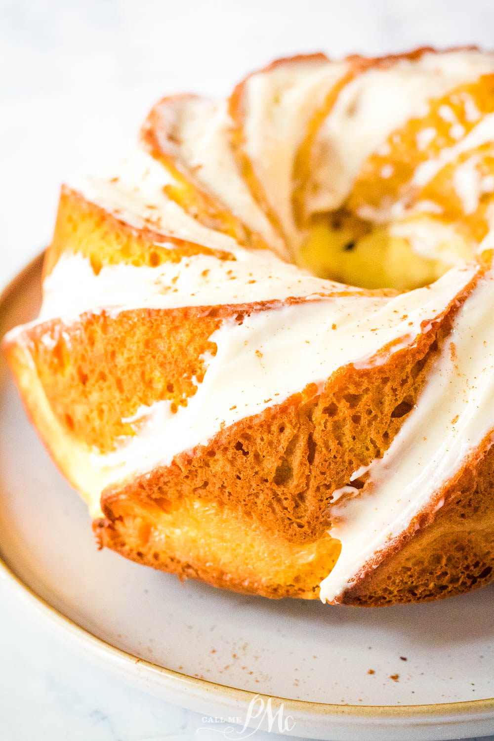 Pumpkin Cheesecake Swirl Bundt Cake {Pound Cake} 