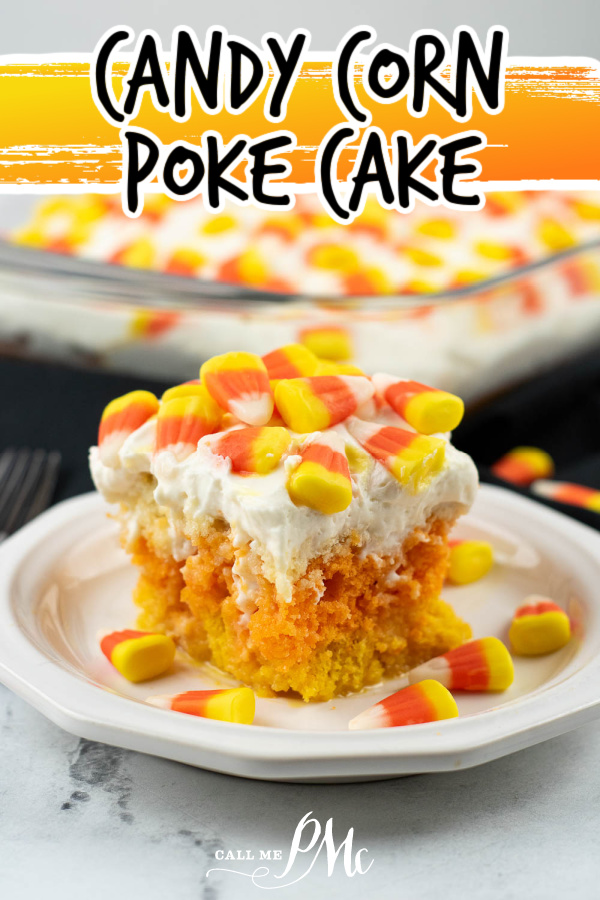 Candy Corn Poke Cake