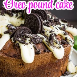 Chocolate Fudge Oreo Pound Cake
