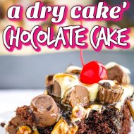 titled graphic for post about fixing dry cake