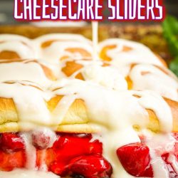 Hawaiian Rolls Strawberry Cheesecake Sliders