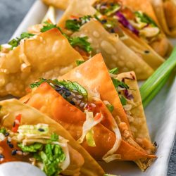 Wonton Chicken Tacos