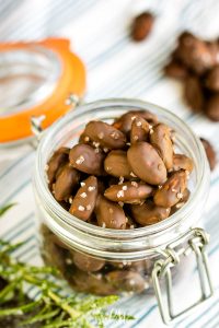 DARK CHOCOLATE SALTED ALMONDS