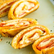 PEPPERONI AND SALAMI STROMBOLI RECIPE