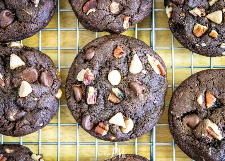 SOFT BATCH CARAMEL CHIP CHOCOLATE FUDGE COOKIES