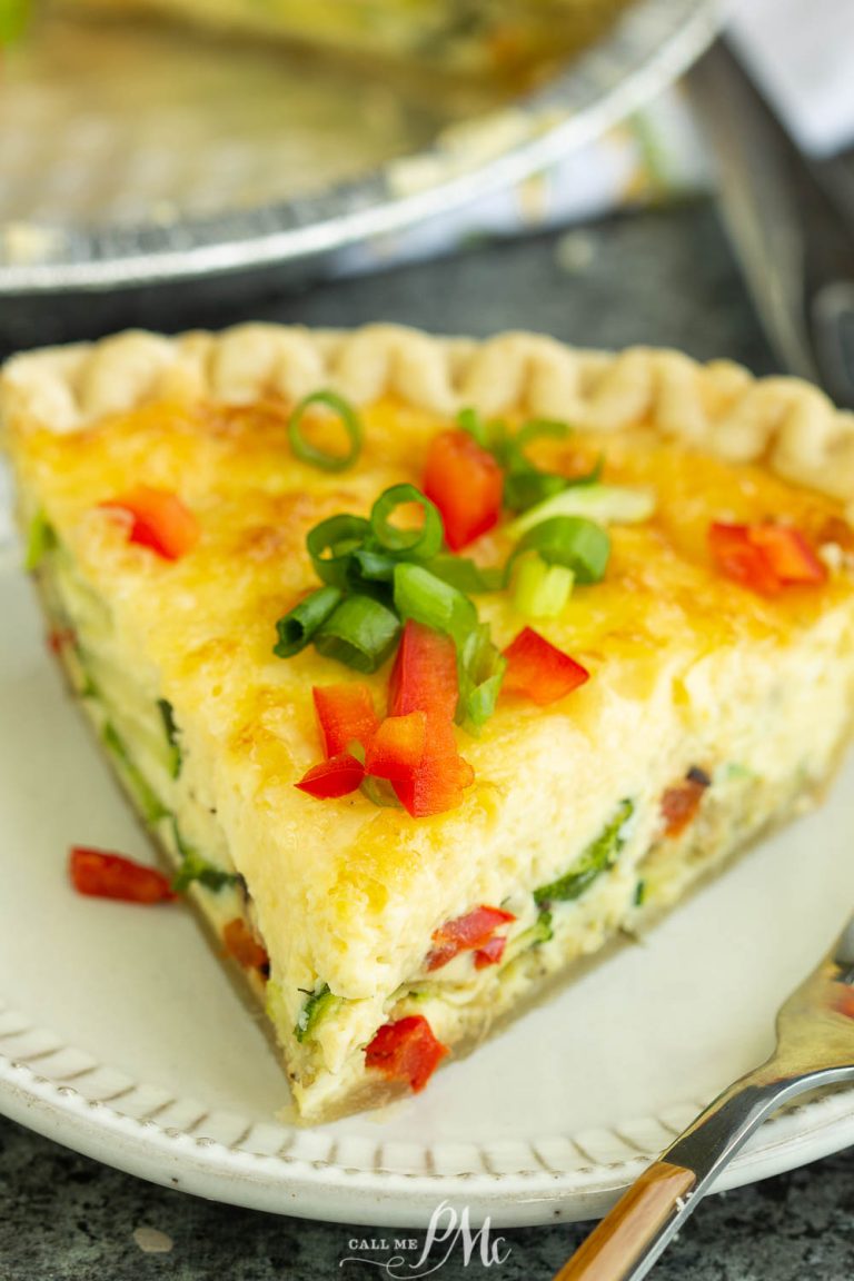 ZUCCHINI CARAMELIZED ONION QUICHE