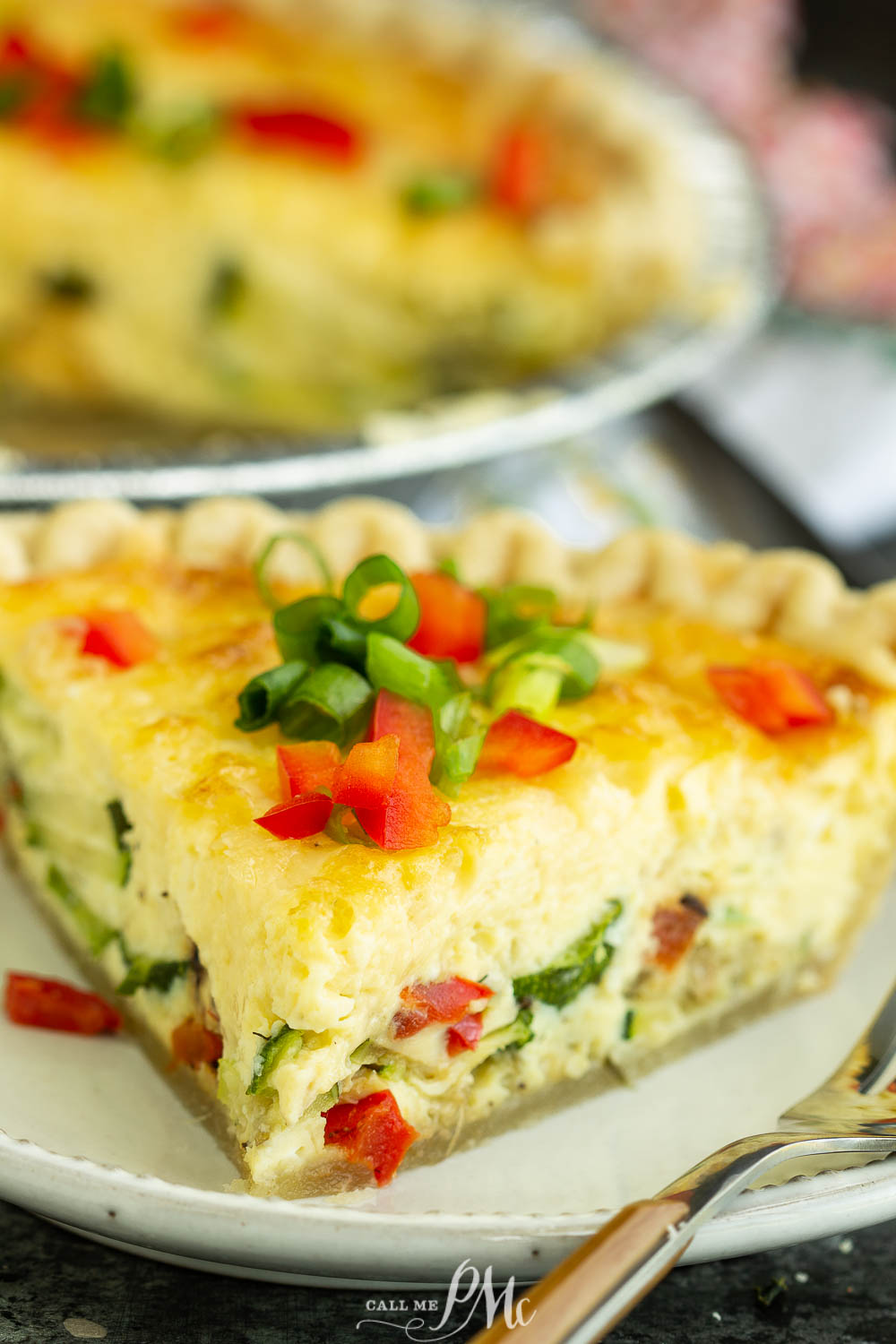 Zucchini Caramelized Onion Quiche recipe