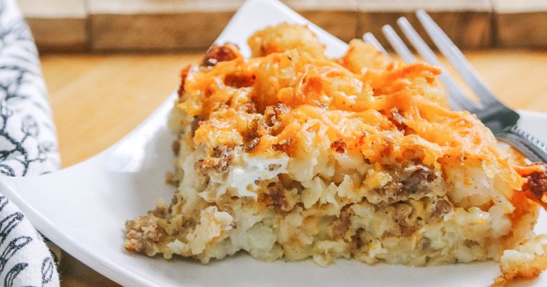 Tater Tot Sausage Breakfast Casserole recipe