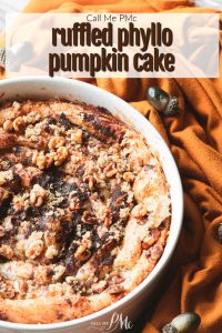 RUFFLED PHYLLO PUMPKIN CAKE