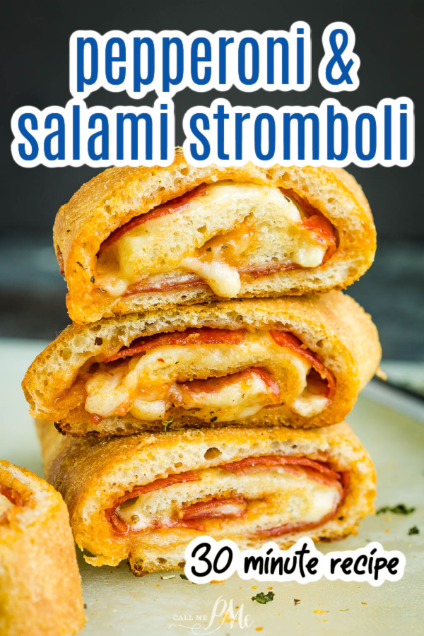 Pepperoni and Salami Stromboli Recipe