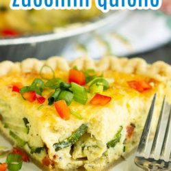 Zucchini Caramelized Onion Quiche