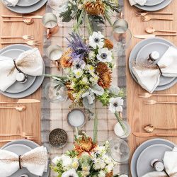 flatlay table setting