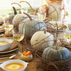 pumpkin tablescape