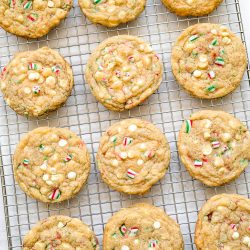 Easy Peppermint White Chocolate Chip Cookie Recipe