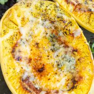 Vodka Sauce Spaghetti Squash Boats