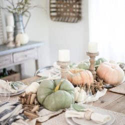 pumpkin tablescape