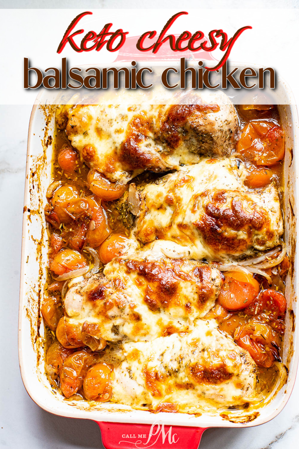 Keto Cheesy Balsamic Chicken recipe (Balsamic Bruschetta Chicken) 