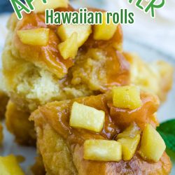 Apple Fritter Hawaiian Rolls Sticky Buns | Call Me PMc